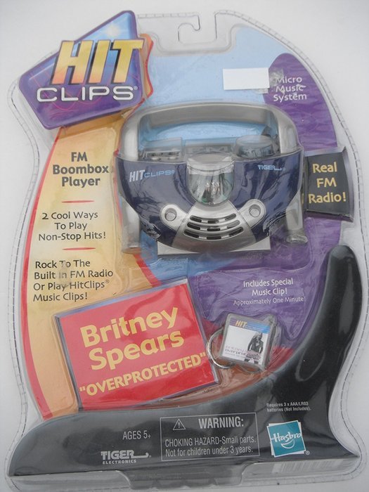 Hit Clips FM Boombox Player W/Britney Spears “Overprotected” Hit Clip