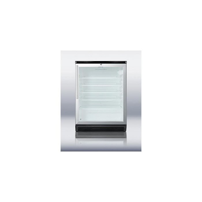 Summit SCR600BLBIHV 24" Stainless Look Undercounter BuiltIn Beverage