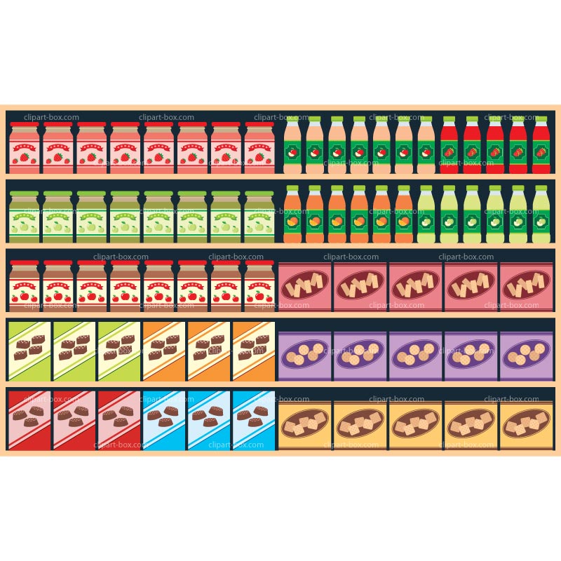 Food Shelf Clip Art free image download