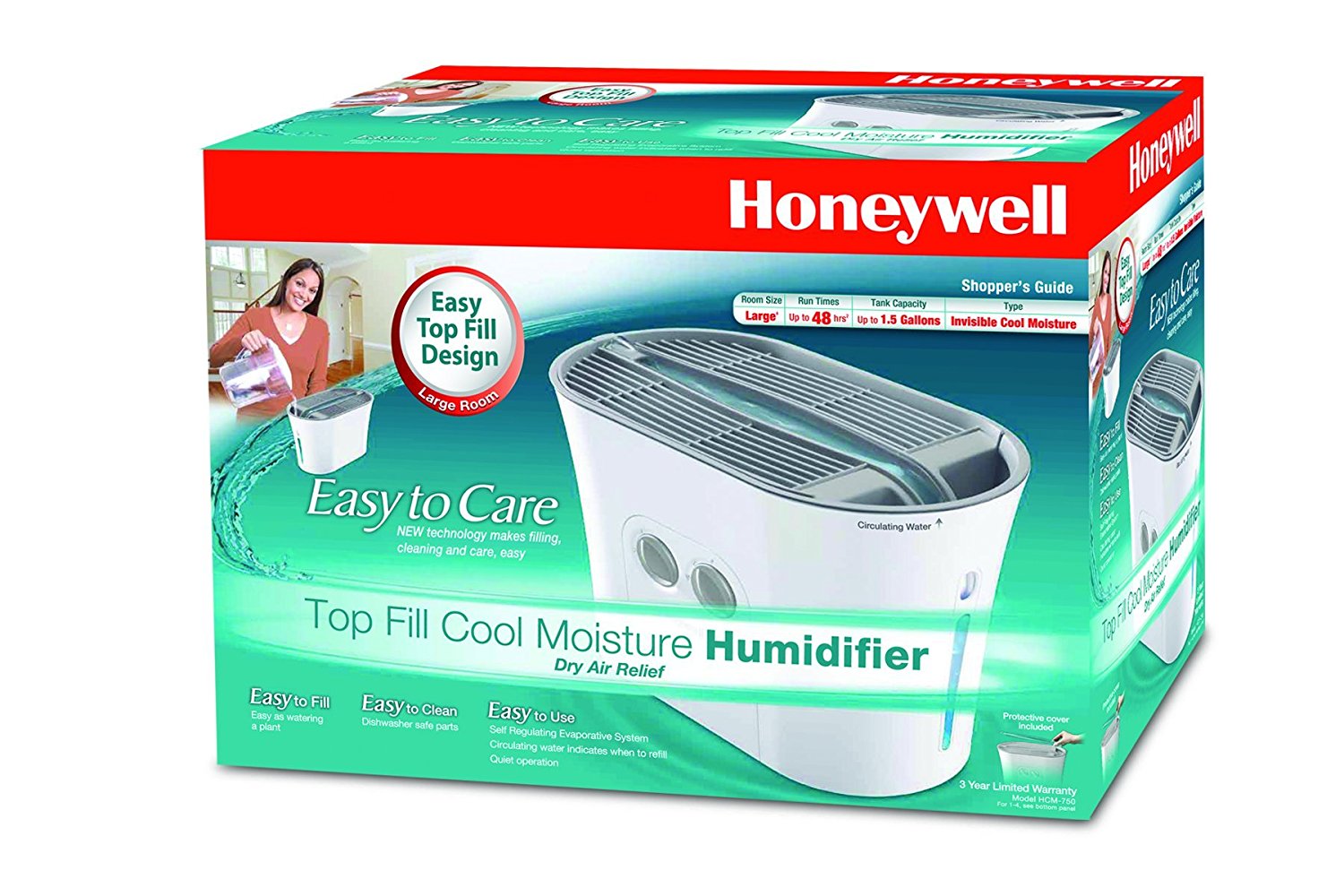 Honeywell Easy to Care Cool Mist Humidifier, HCM750 N2 free image download