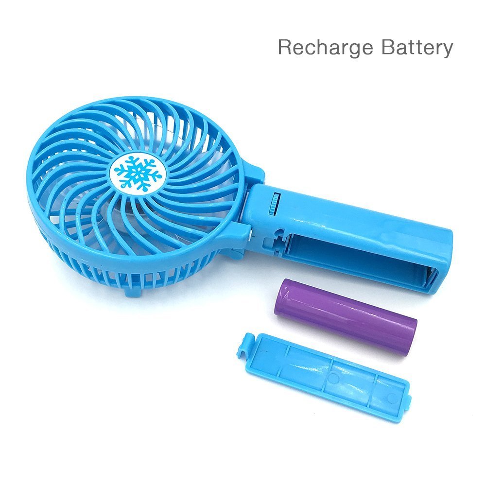 Rechargeable Fans Portable & Foldable Handheld Mini Fan Battery