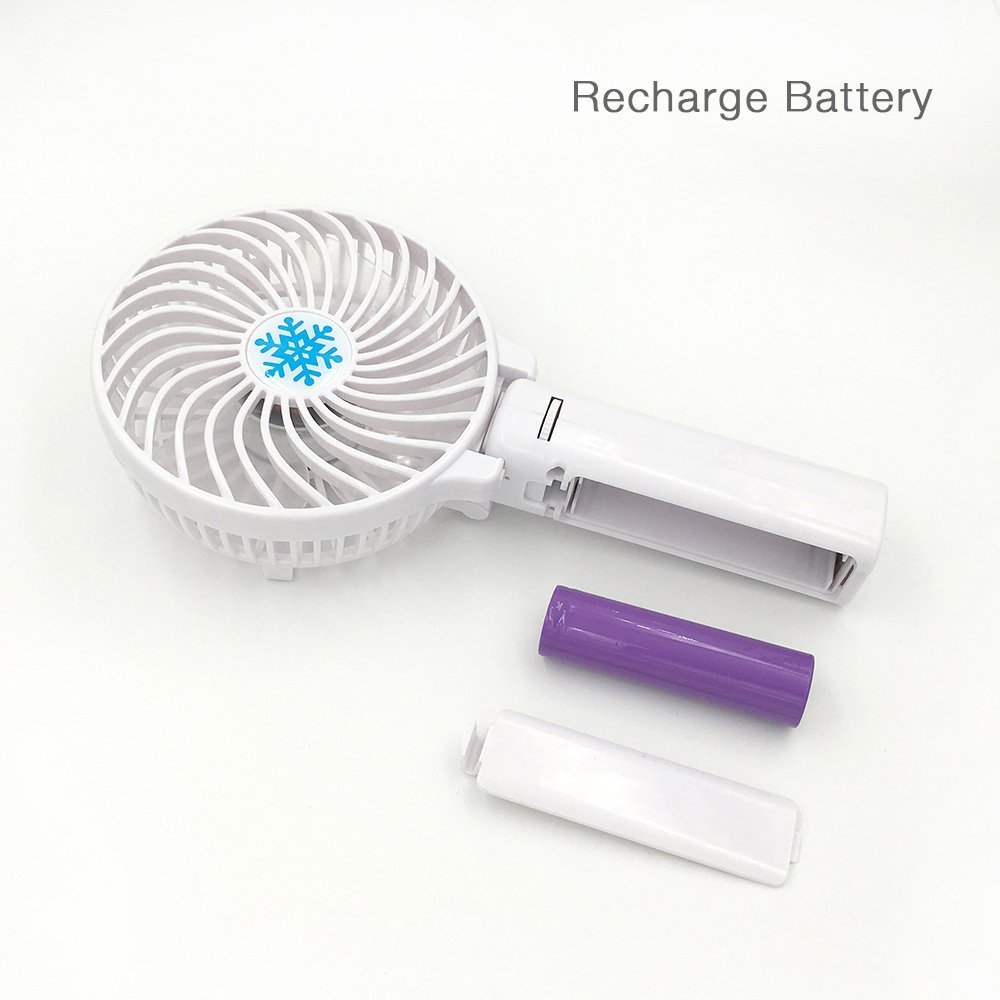 Rechargeable Fans Portable & Foldable Handheld Mini Fan Battery