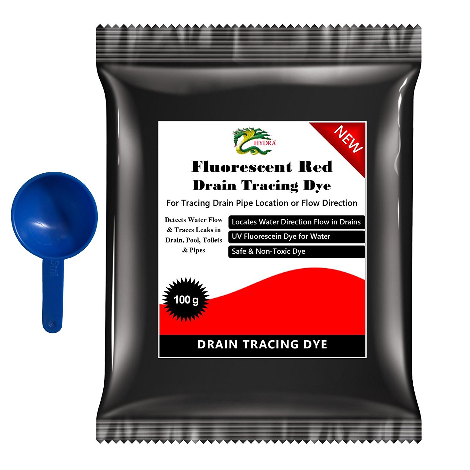 Water Leak Detection Dye Traces Leaks in Drains Pipes Pools HYDRA