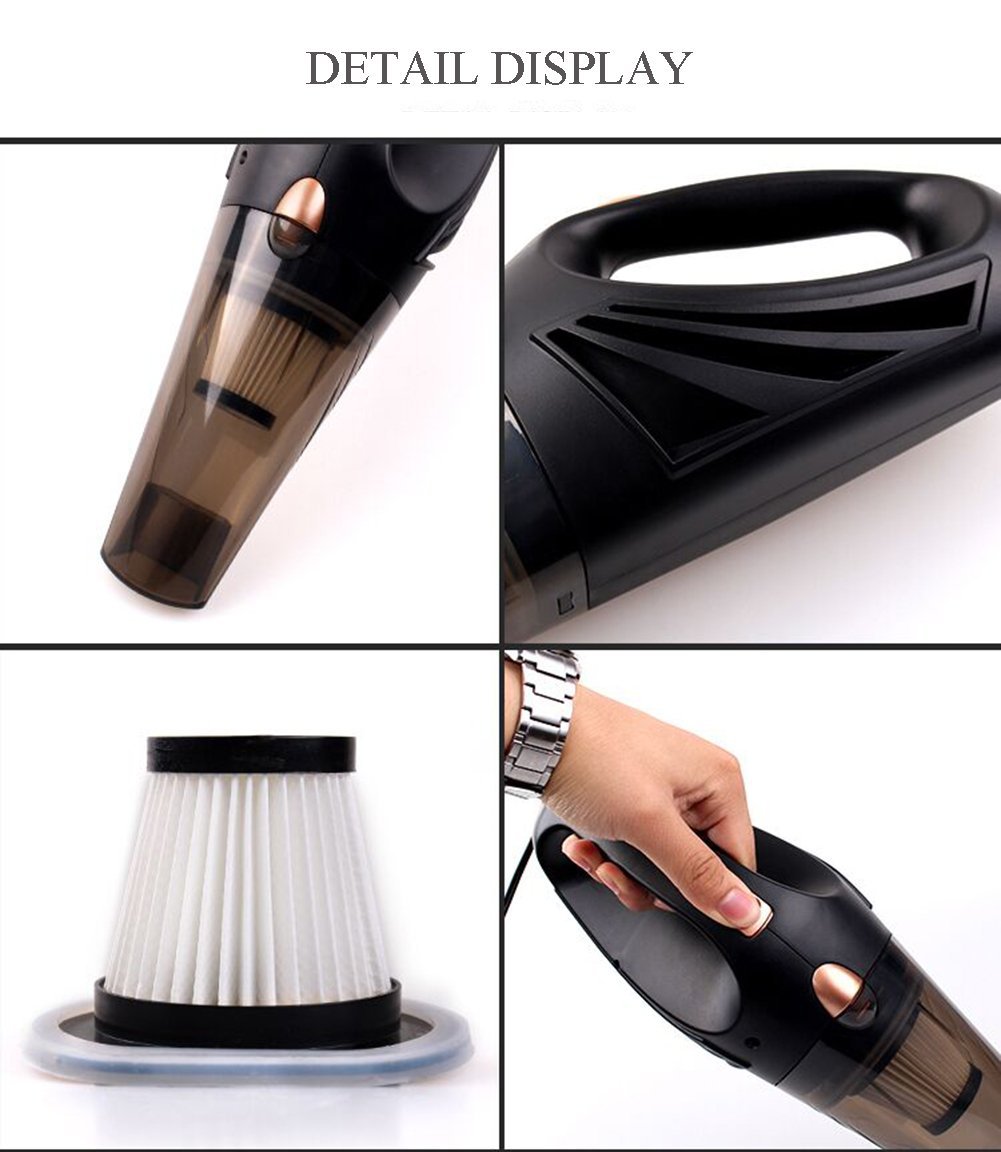 Car Vacuum Cleaner,Wet and Dry Portable Handheld Automotive Vacuum