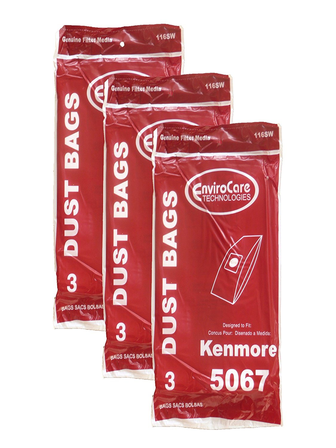 9 Kenmore 5067 Type X Upright Vacuum Cleaner Bag Model 11632265