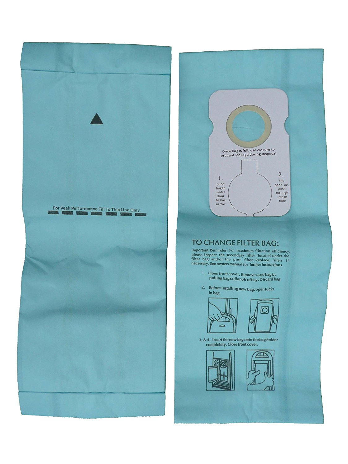 18 Riccar 8000 & Simplicity 7000 Type B Vaccum Bags, Upright, Commercial Vacuum Cleaners, 8000