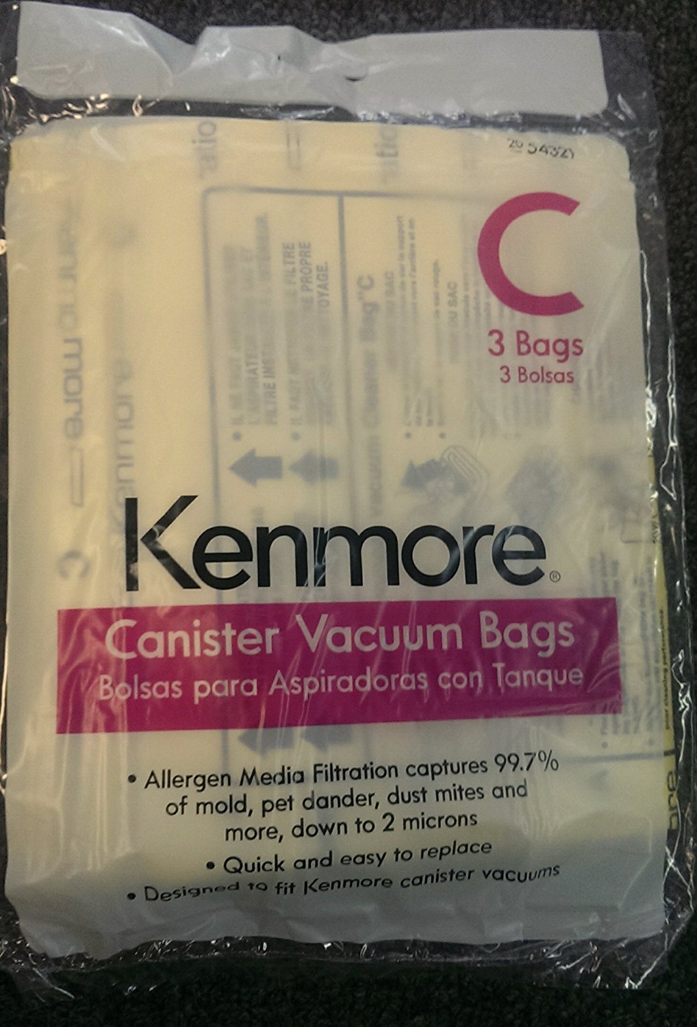 3 Kenmore Style C 5055 50557 50558 Bags part 2054321 free image download