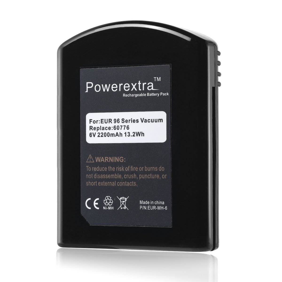 Powerextra 2 Pack 2200mAh Eureka Replacement Battery 60776/68112/39150