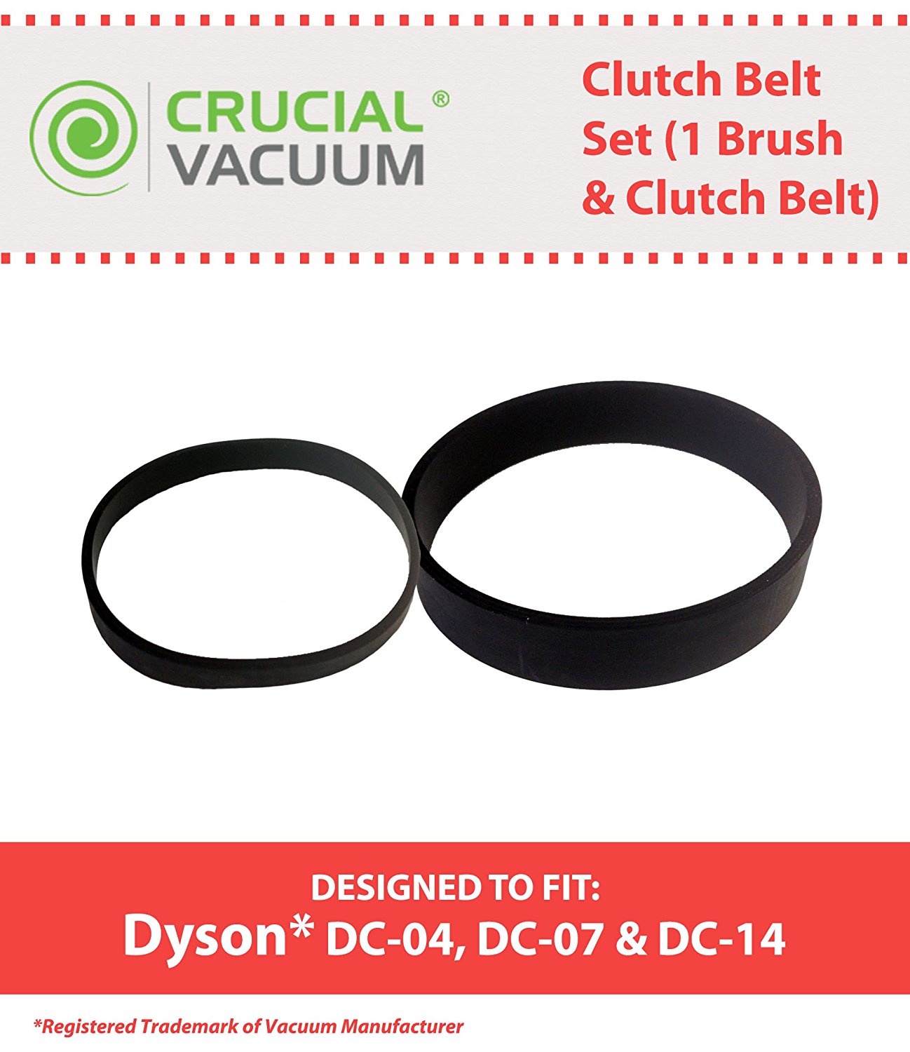 Dyson DC04, DC07, DC14, DC33 Roller & Belt Service Kit With Belt