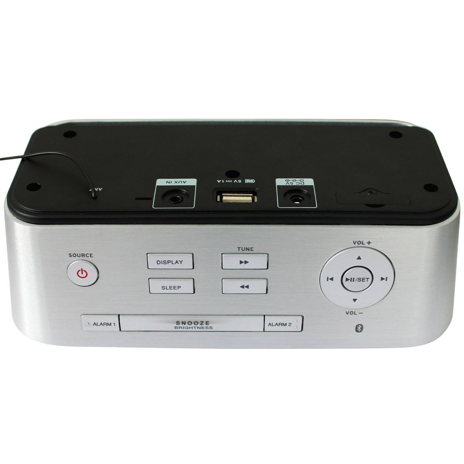 Neon electronic MS115BT37 Clock radio with perfect sound, Bluetooth