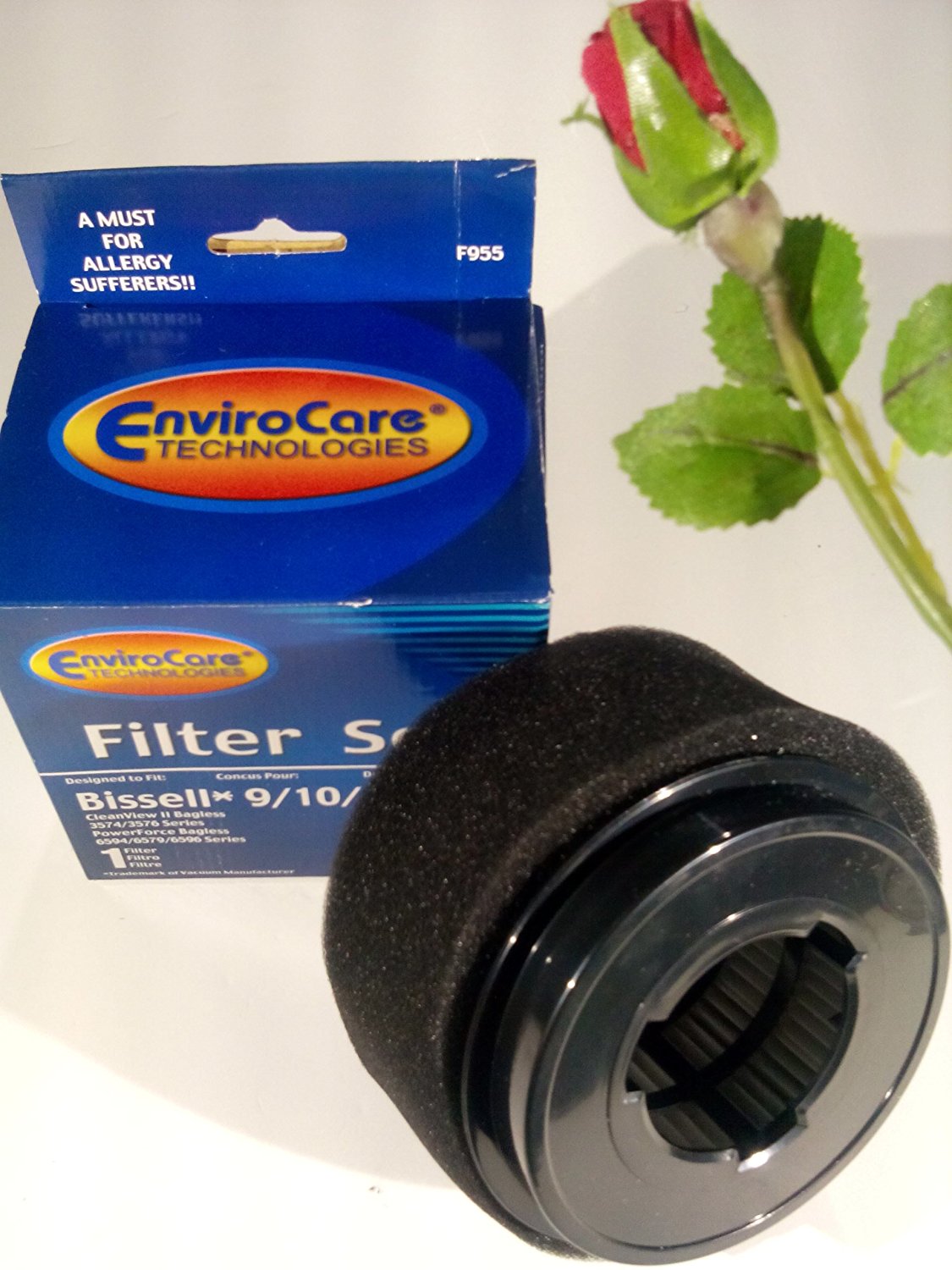 Bissell Vacuum Filter 9, 10, 12, 16 Pleated Round and Outer Foam free