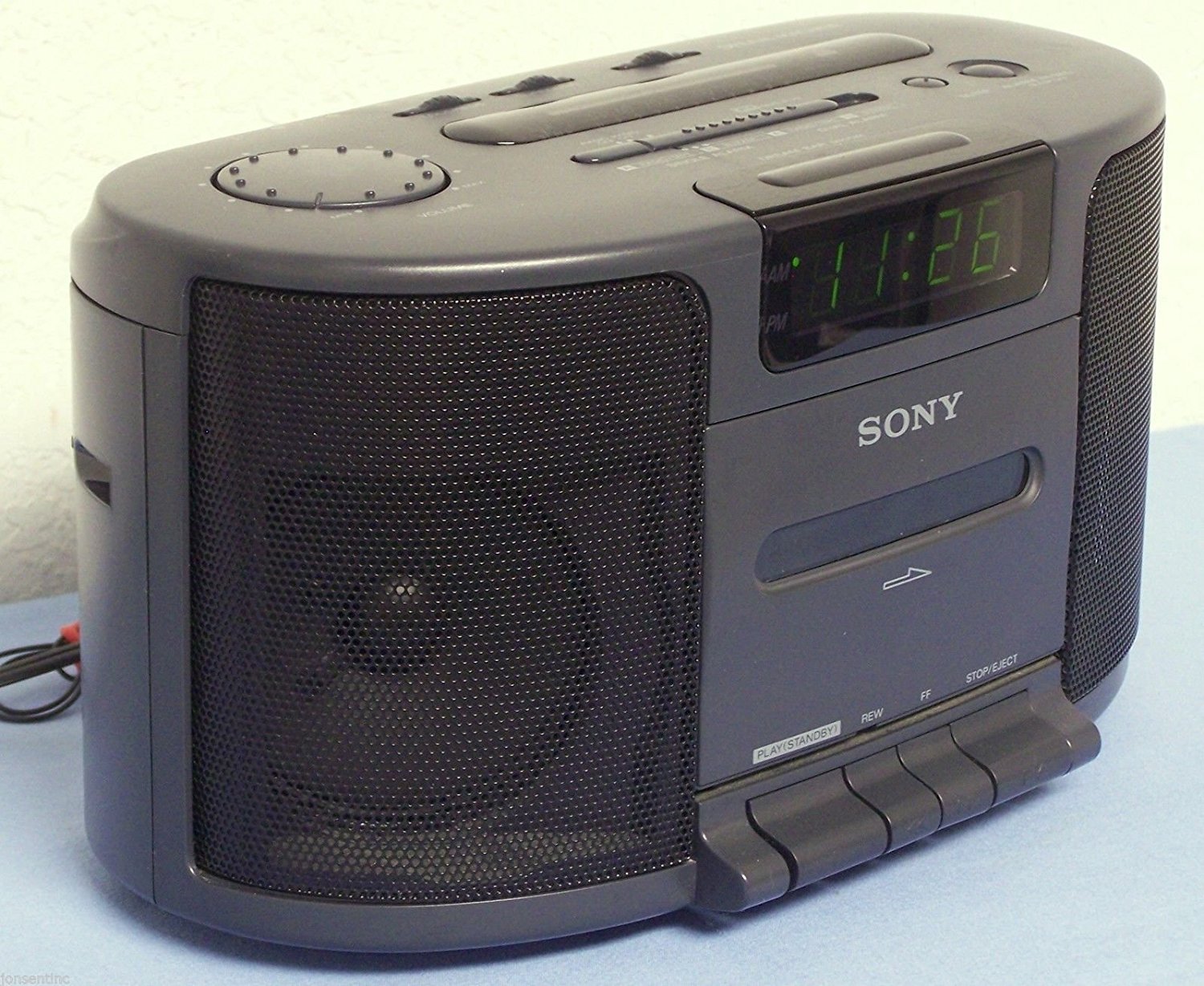 Sony Dream Machine Dual Alarm Clock Radio Cassette Tape Player Stereo