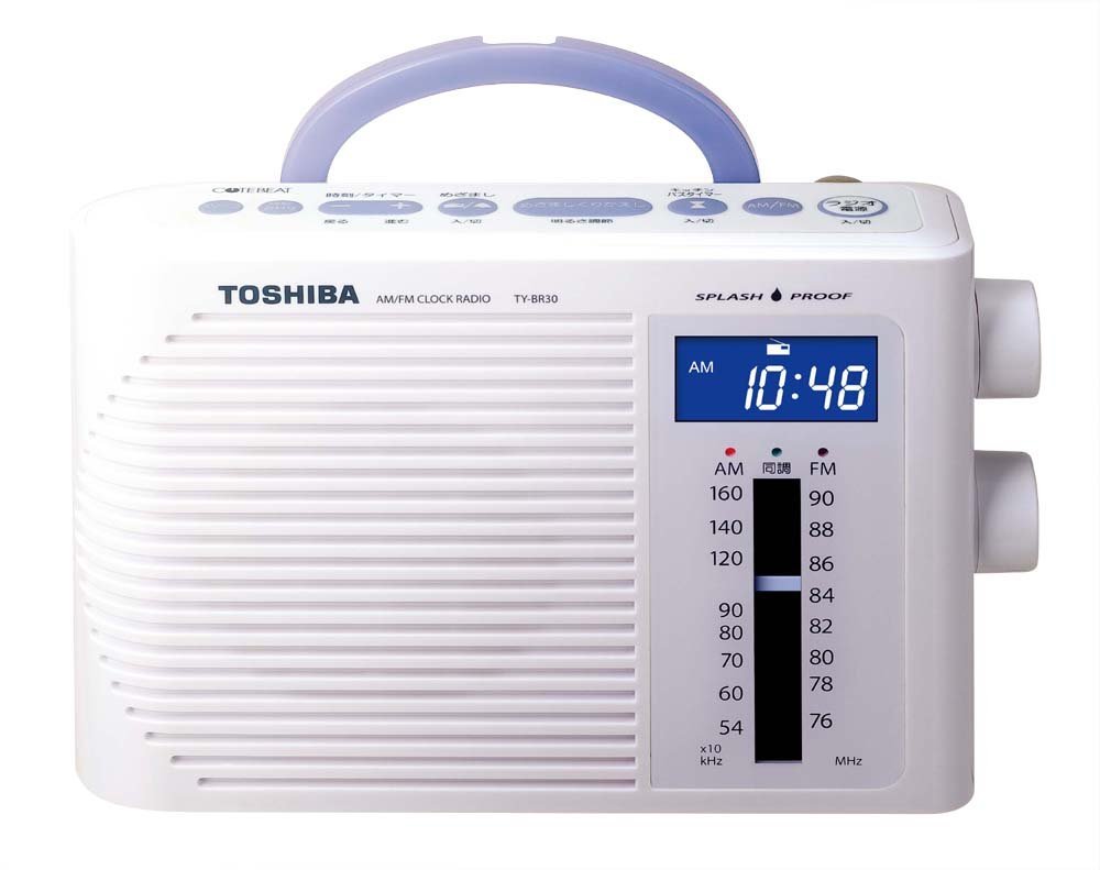 TOSHIBA Waterproof clock radio CUTEBEAT TYBR30 (W) free image download