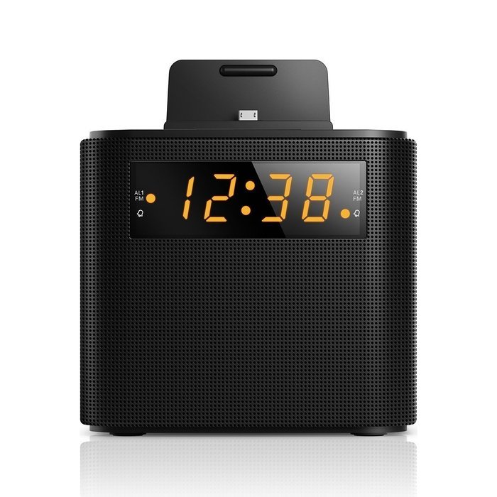 Philips AJ3200 Black Universal Charging Clock Radio including micro USB