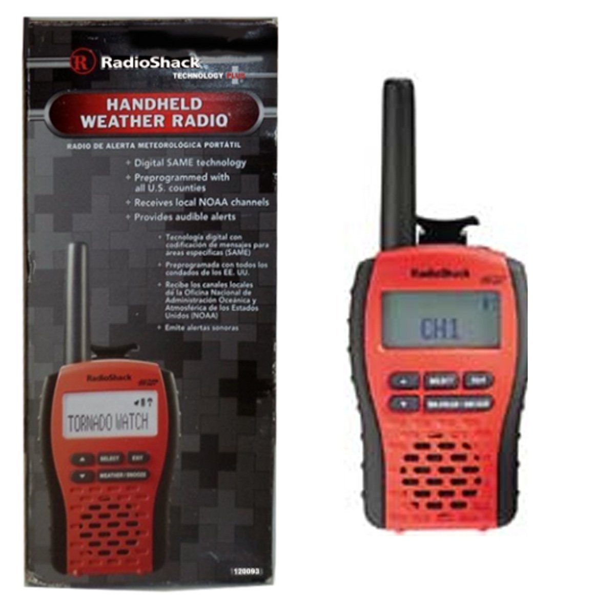 RadioShack® 7Channel Handheld Weather Radio with SAME free image download