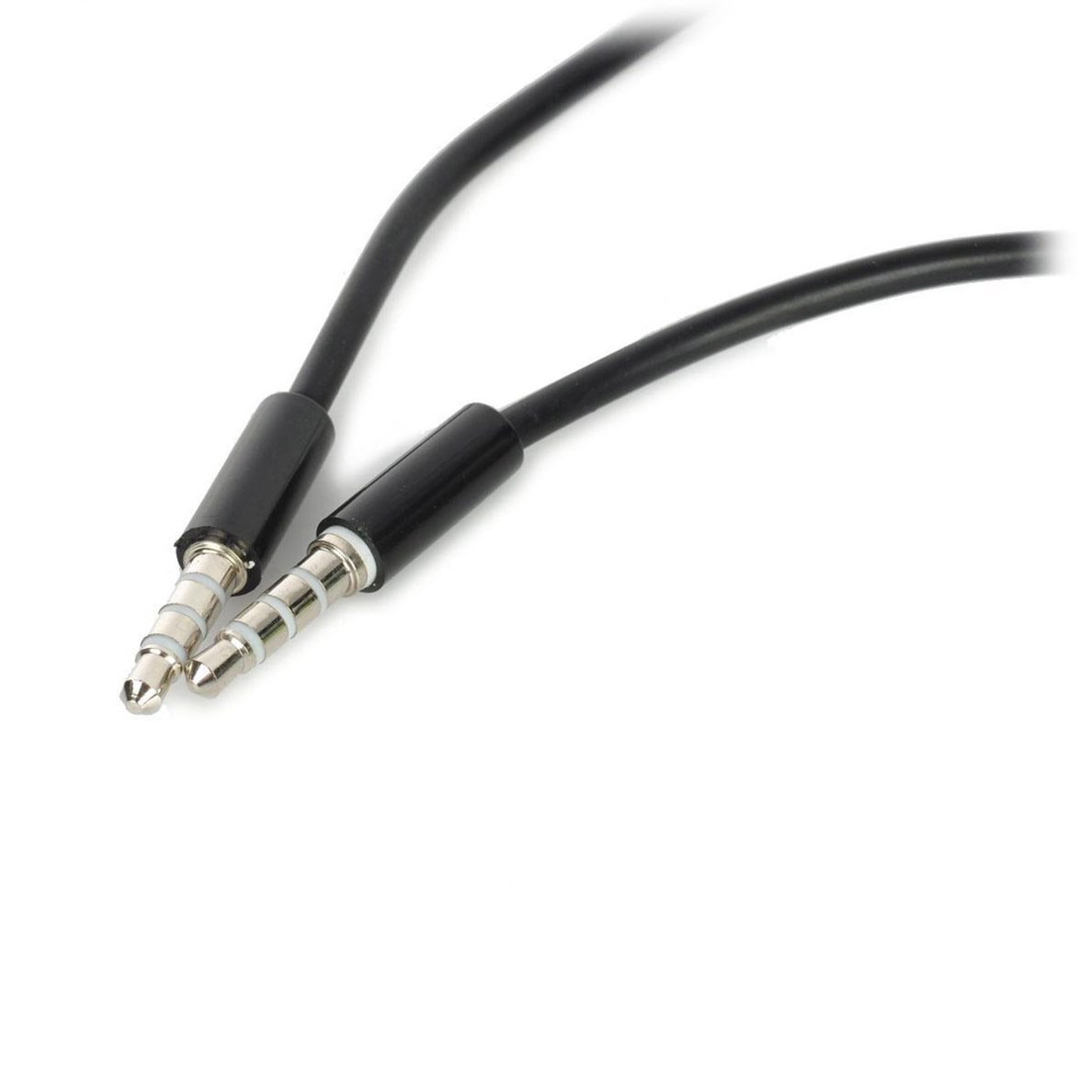 Conwork 2Pack 3.5mm 4Pin Universal Male to Male Auxiliary Extension