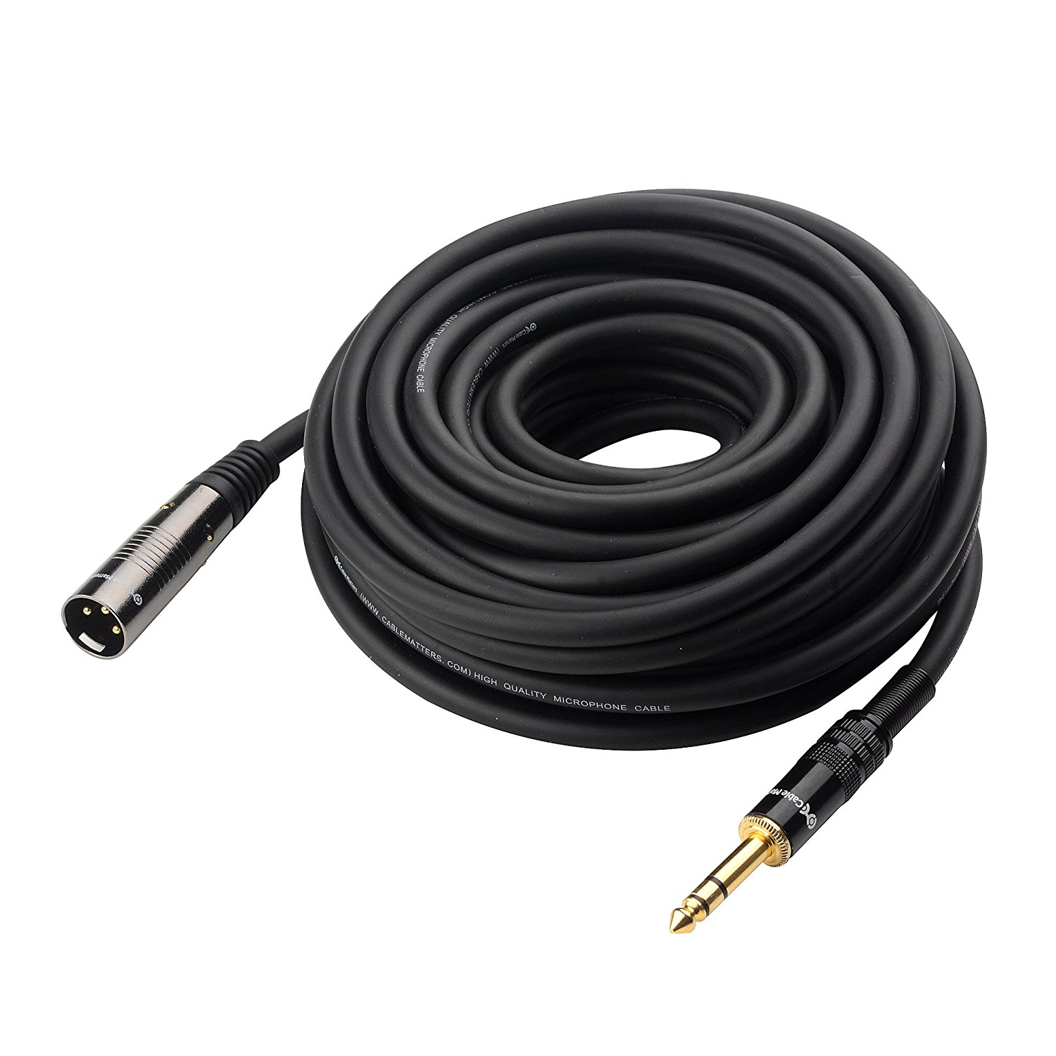 Cable Matters XLR to TRS 6.35mm (1/4 Inch) Cable 10 Feet N7 free image