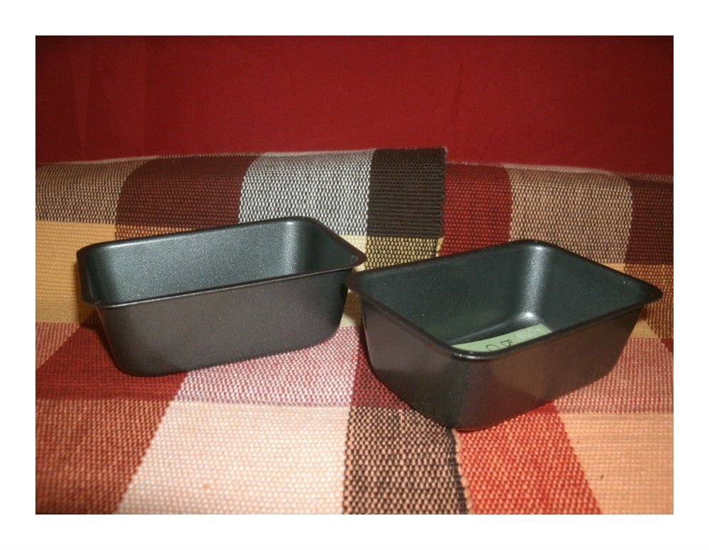 NEW MINI LOAF BREAD SET OF 2 PANS NONSTICK Non Stick fruitcake PAN CAKE PAN BAKING SUPPLIES N2