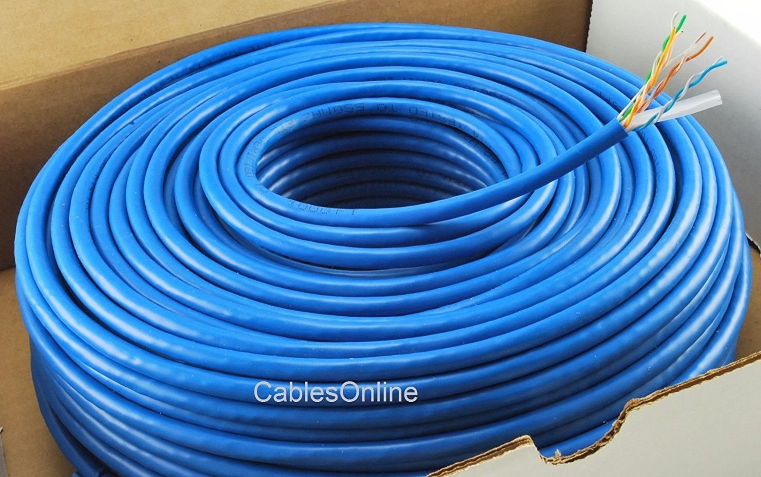 250FT Solid CAT6E CMR 550Mhz, HighPerformance 23AWG