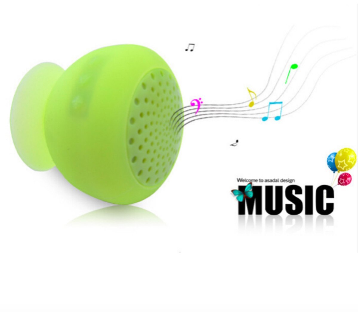 Wireless Bluetooth Shower Speaker／Mini Phone holder mount ，HandsFree