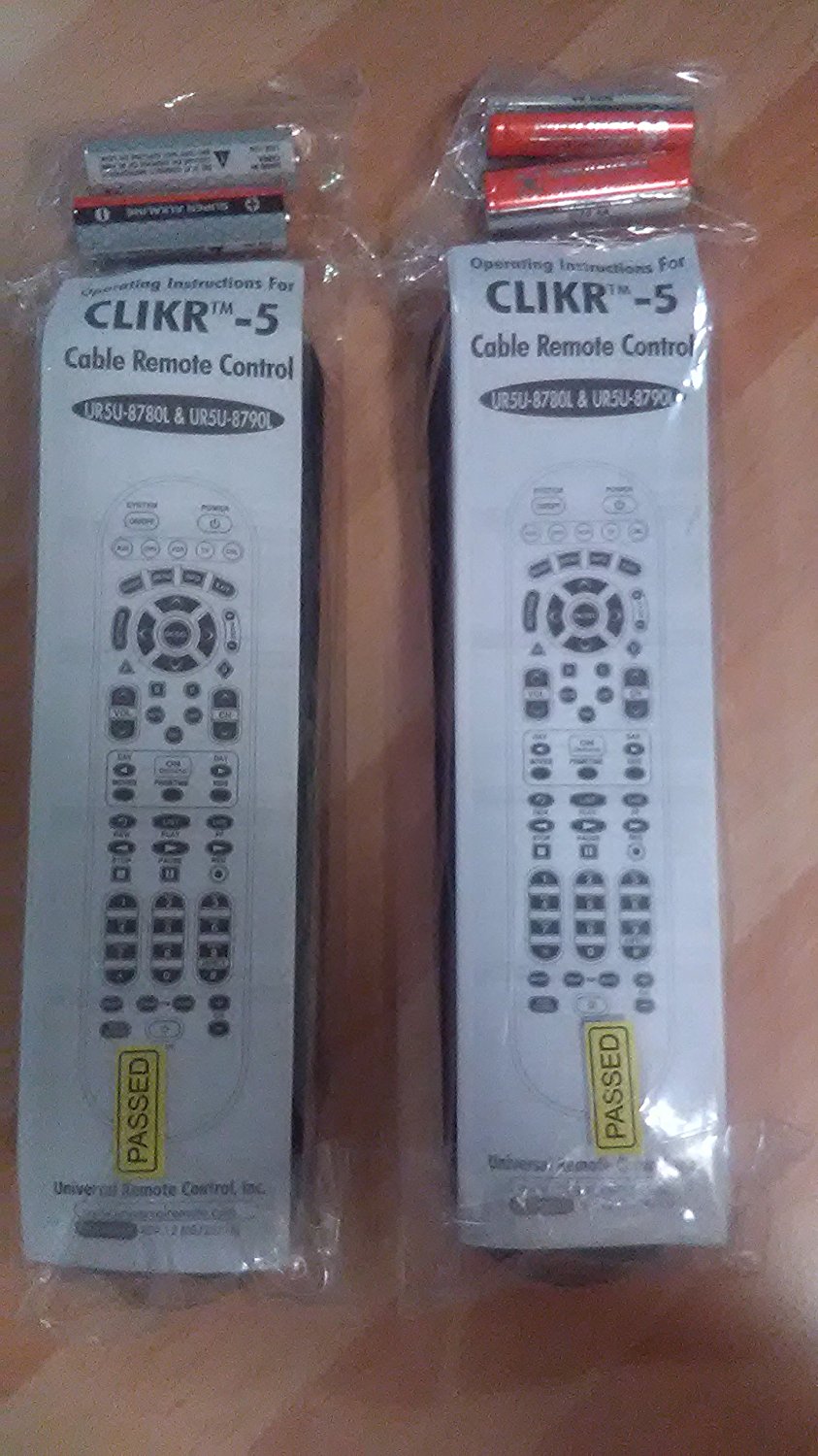 Clikr-5 Time Warner Cable Remote Control Ur5u-8780l (2 Pack Deal) N5