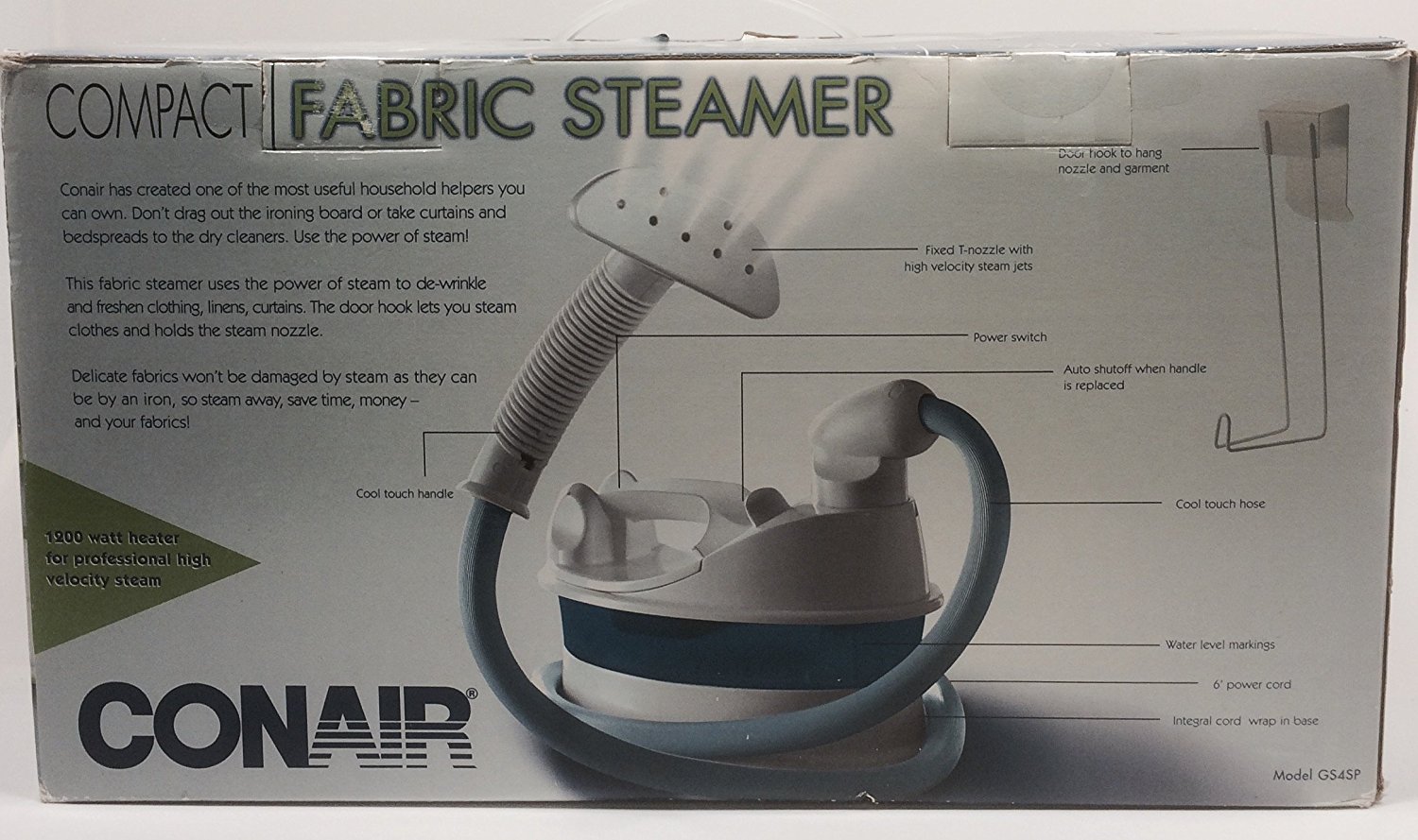Conair Compact Fabric Steamer Gs4sp N3 free image download
