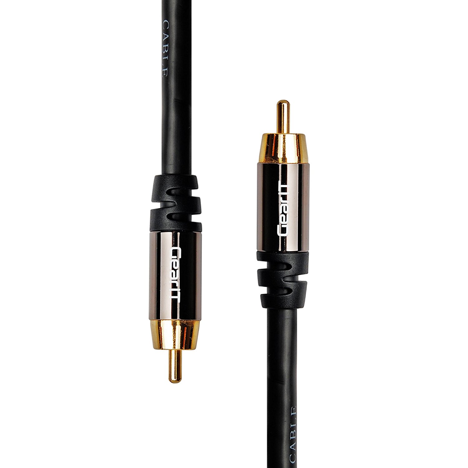RCA Subwoofer Cable, GearIT Pro Series 3 Feet Gold Plated Dual Shielded