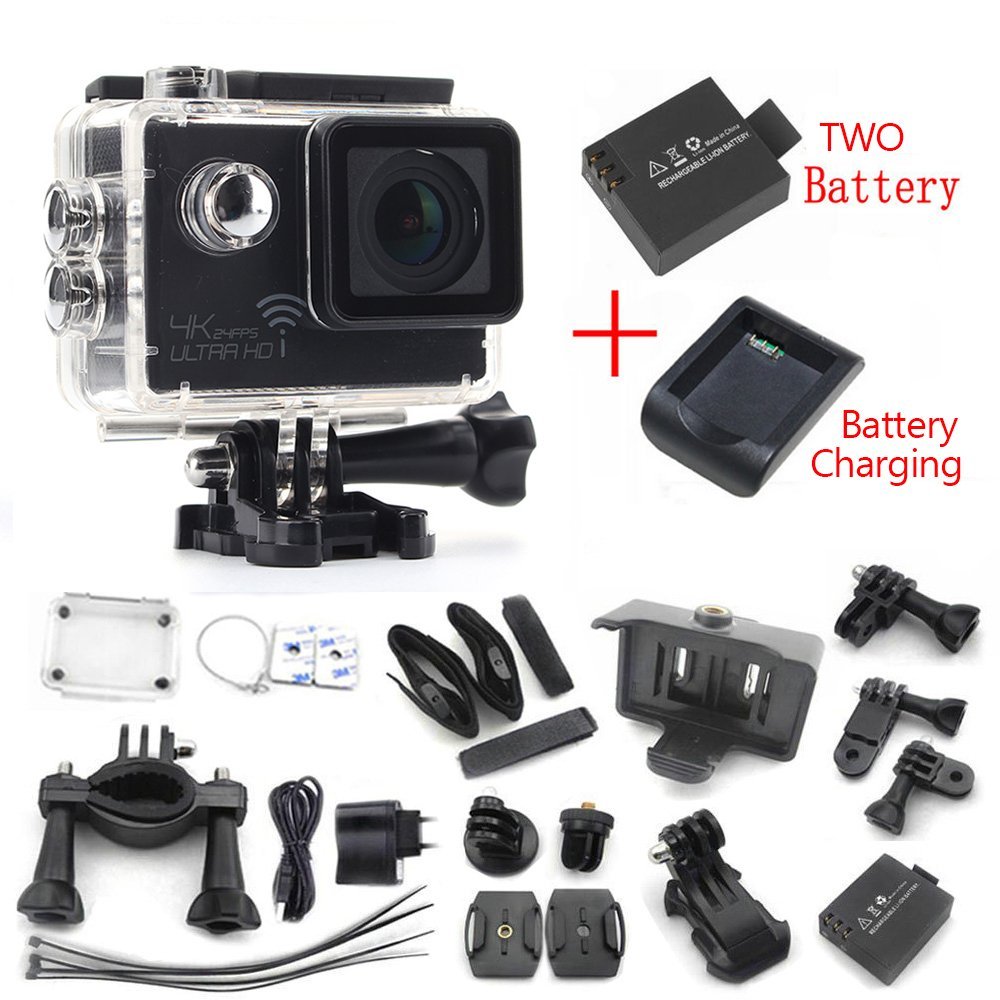 4K 24fps 12.40M Pixel Sports Action Camera Helmet Cam SJ8000 High Speed Wifi NOVATEK NT96660