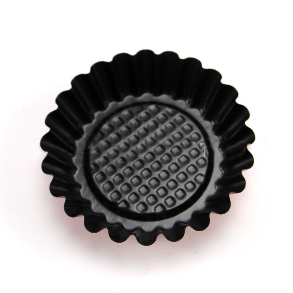 Cxuan 9.5 CM NonStick Stainless Steel Mini Tart Pans,Mini Pie Pan (Red) N2 free image download