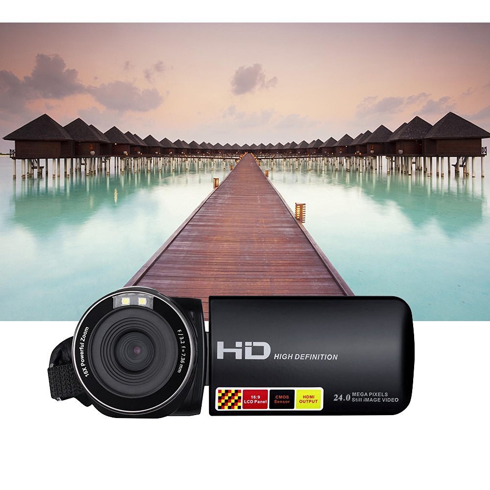 Digital Video Camera Camcorders With IR Night Vision 24.0 Mega pixels