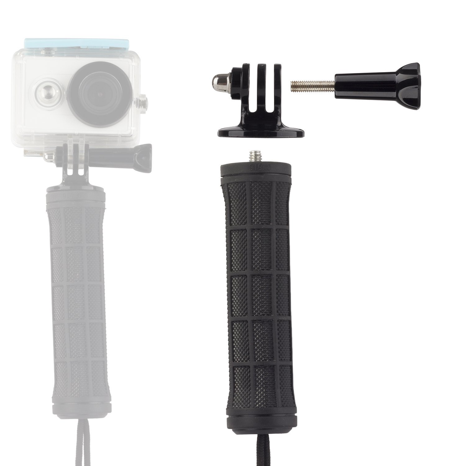 Gorilla Gear Action Camera Grip Stick Includes 6" Grip, Mount and