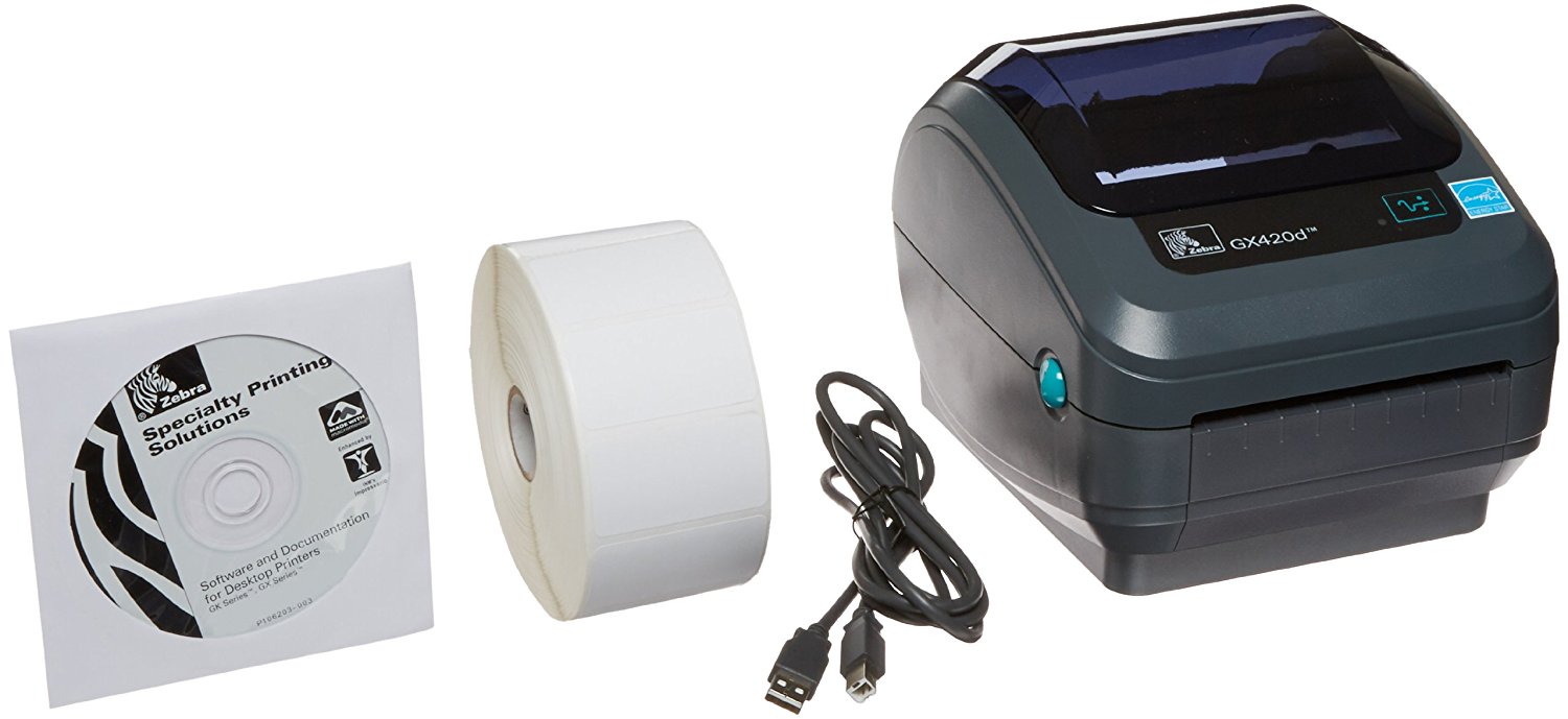 Zebra Technologies GX42202510000 Desktop Printer, GX420D Series, 203 DPI Resolution, Direct