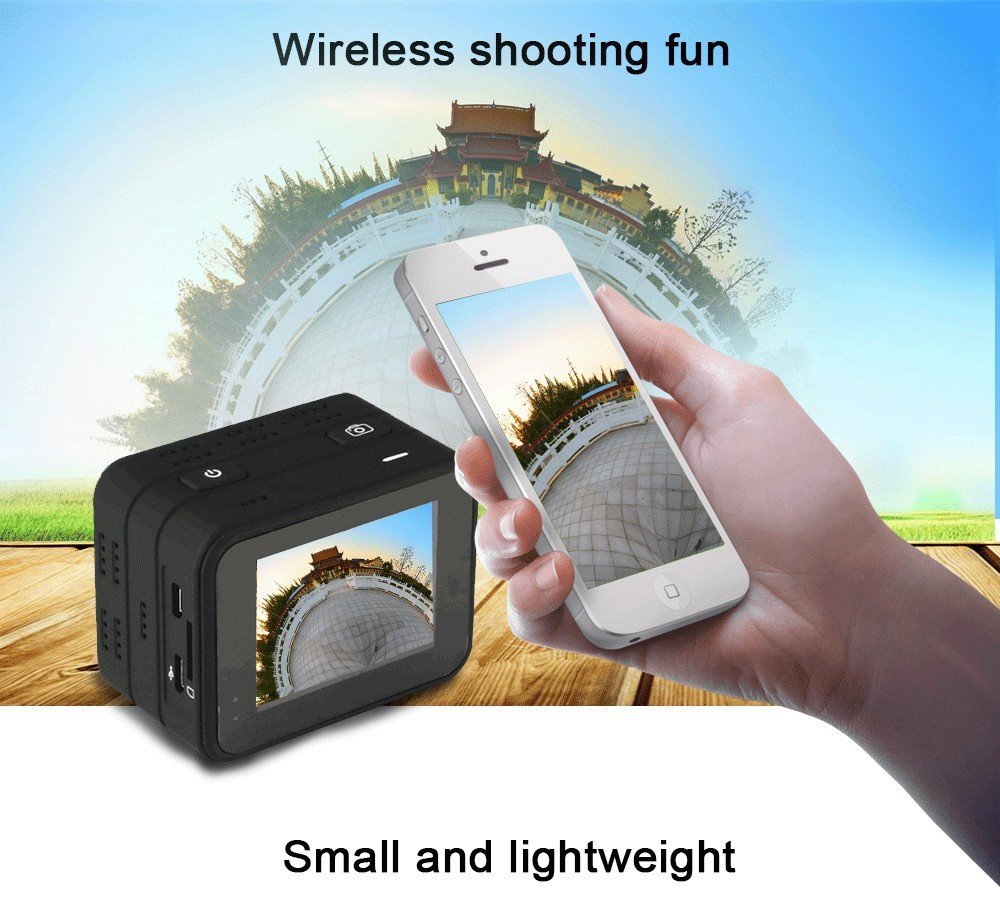 VSSPEED 360 Degree All View 1080P Full HD 2.0'LCD Screen 12M Waterproof