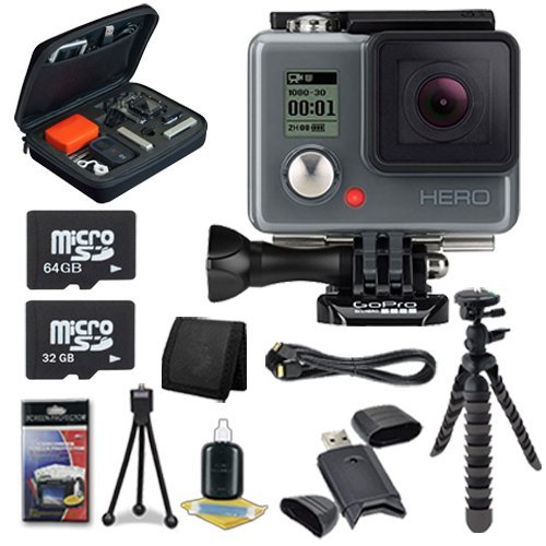 GoPro HERO Action Camera + 32GB microSD Class 10 Memory Card + 64GB