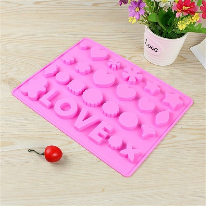 SNW DIY Baking Mold Silicone Cake Mold Chocolate Ice Lattice Mold LOVE