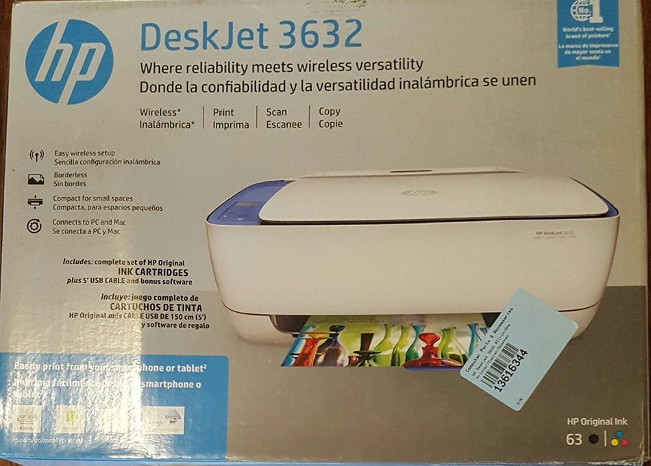 HP Deskjet 3632 AllinOne Printer Copier Scanner free image download