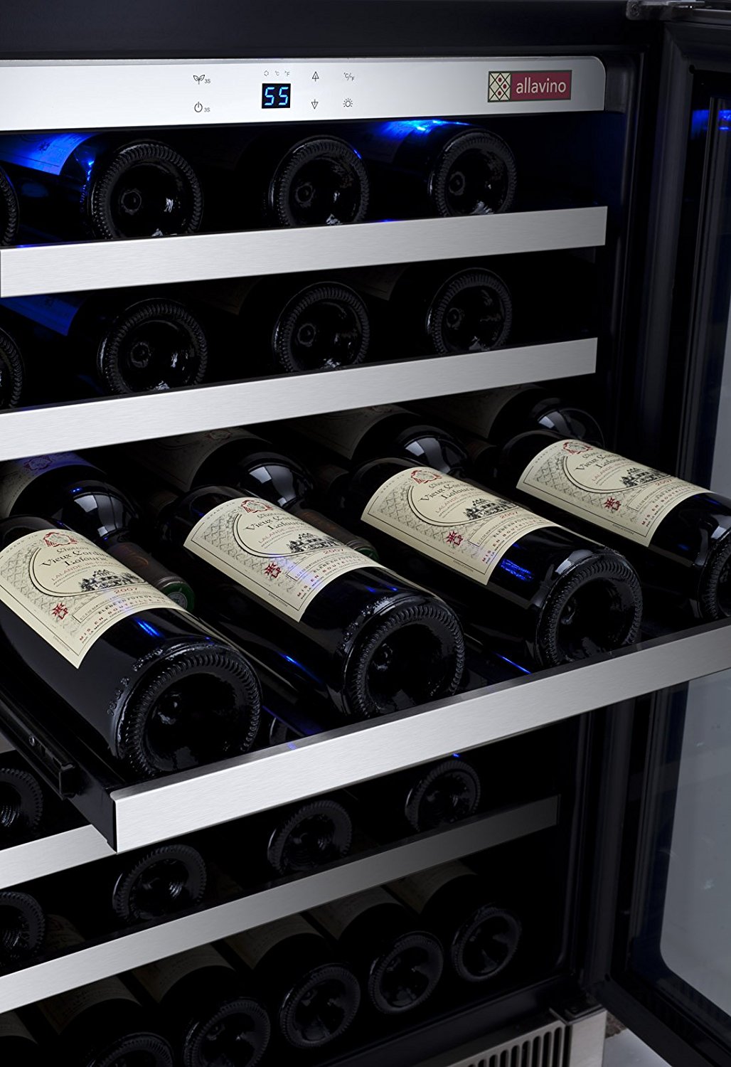 Reserva 55 Bottle Single Zone Freestanding Wine Refrigerator N3 free