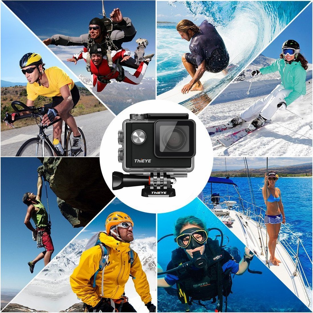ThiEYE i60 4K WIFI Action Camera Full HD 1080P Waterproof Diving 131FT