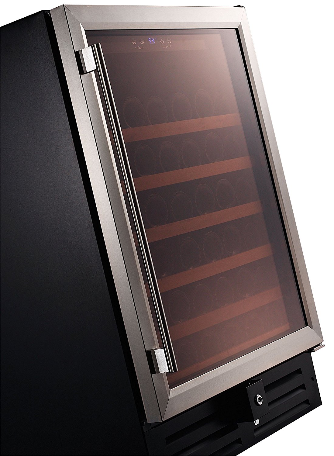 Smith & Hanks 46 Bottle Single Zone Under Counter Wine Refrigerator, 24