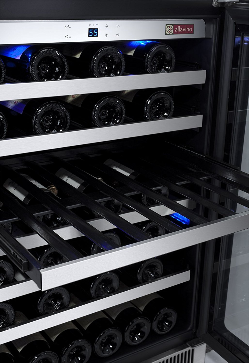 Reserva 55 Bottle Single Zone Freestanding Wine Refrigerator N6 free