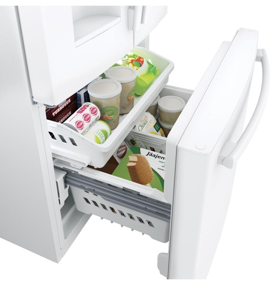 GE GFE24JGKWW 33" Energy Star Qualified FrenchDoor Refrigerator with