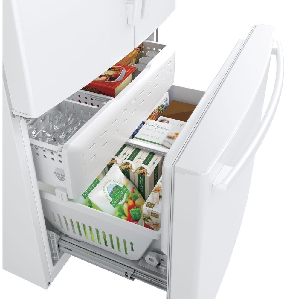 GE White FrenchDoor Bottom Freezer Refrigerator N2 free image download
