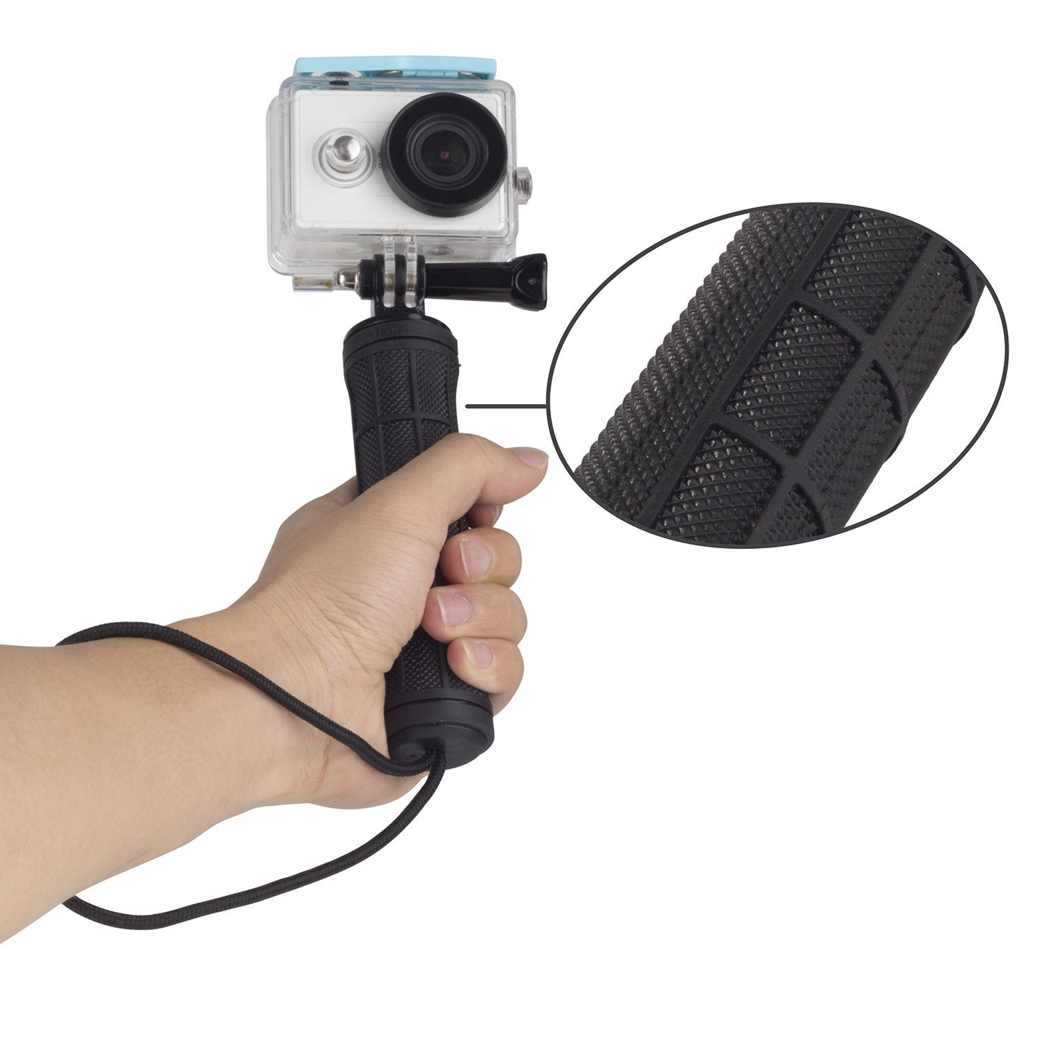 Gorilla Gear Action Camera Grip Stick Includes 6" Grip, Mount and