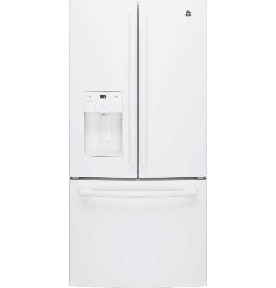 GE GFE24JGKWW 33" Energy Star Qualified FrenchDoor Refrigerator with