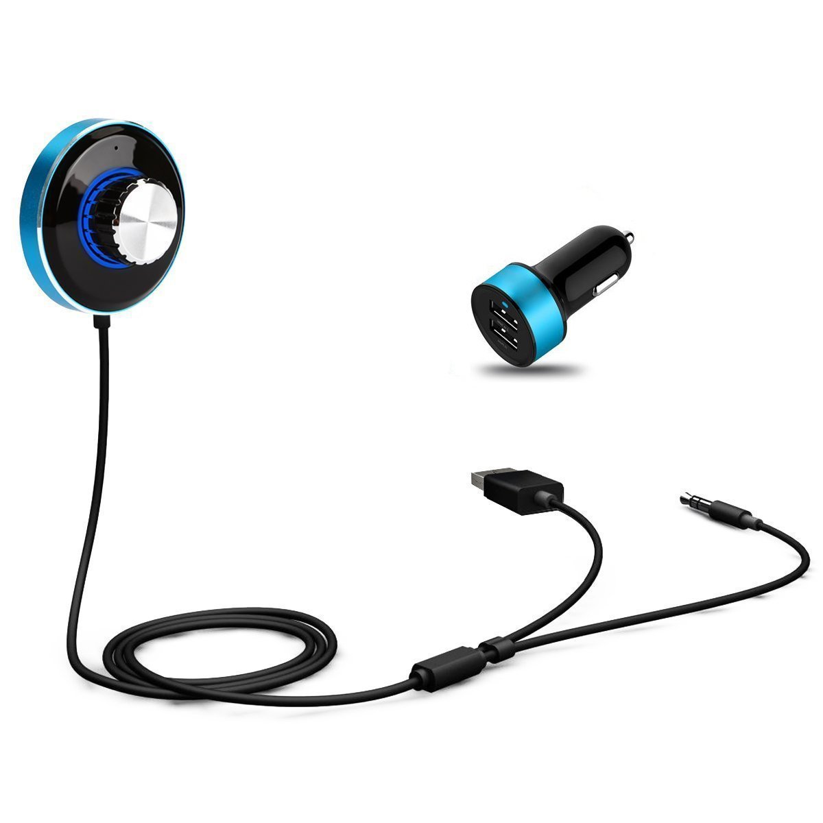 YETOR Bluetooth 4.1 Receiver, BT Adapter & HandsFree Car Kits, Mini Wireless Music Adapter for