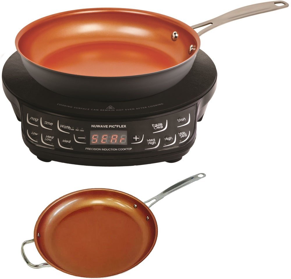 NuWave Precison Induction Cooktop w/ 10.5'' & 12'' Fry Pan N2 free