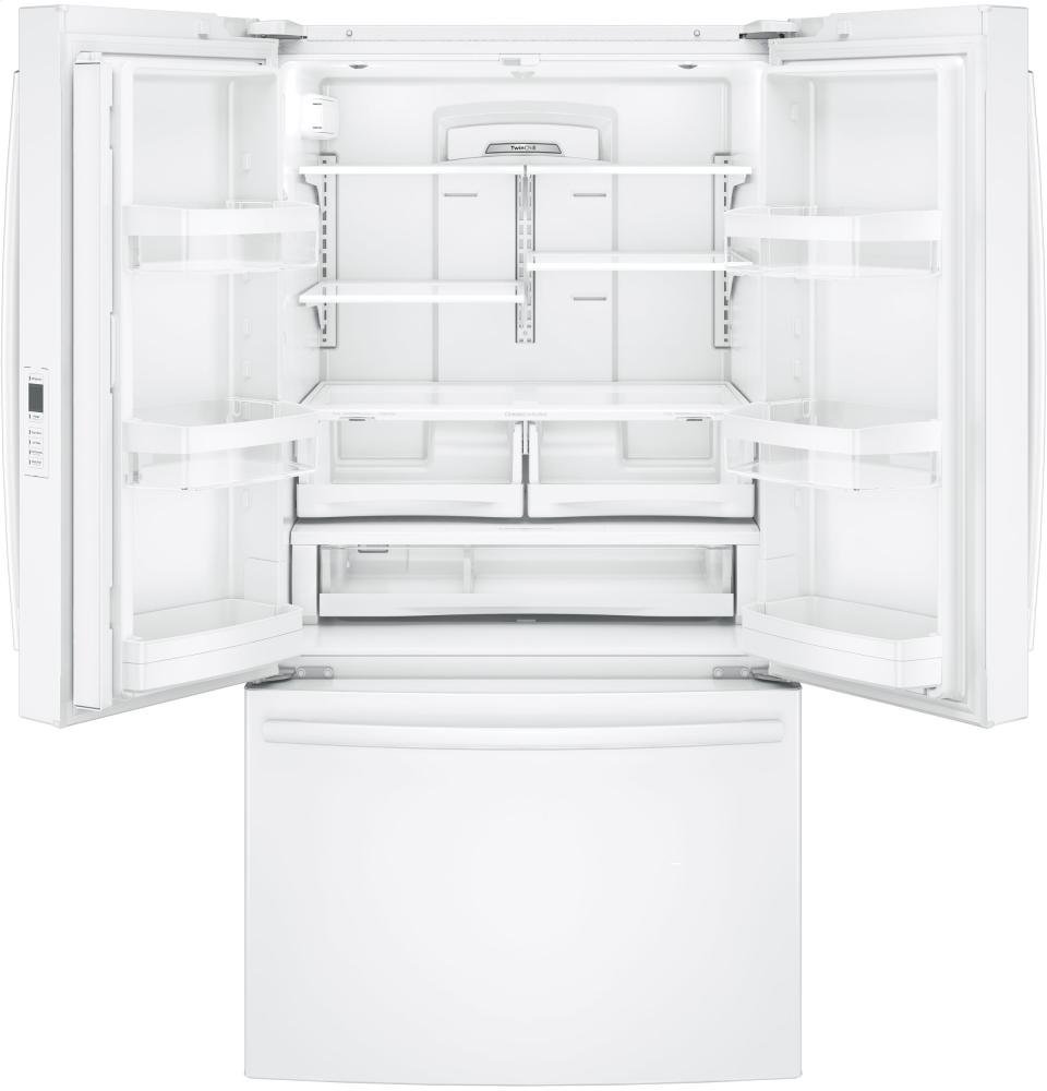 GE White FrenchDoor Bottom Freezer Refrigerator N4 free image download