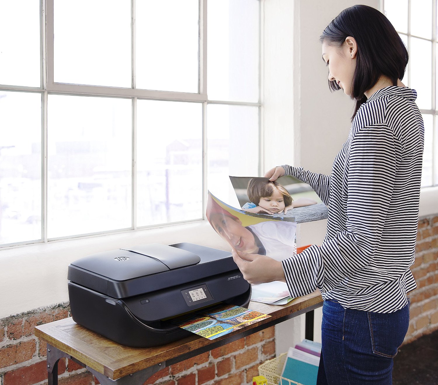 HP OfficeJet 4650 Wireless AllinOne Photo Printer with Mobile Printing, Instant Ink ready