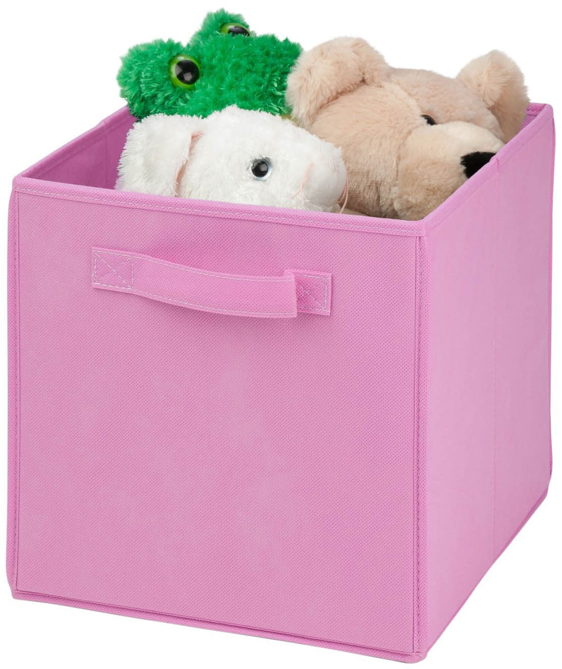 HoneyCanDo SFT01762 Kids Storage Bins, Soft and Foldable Organizers, Pink N11 free image download
