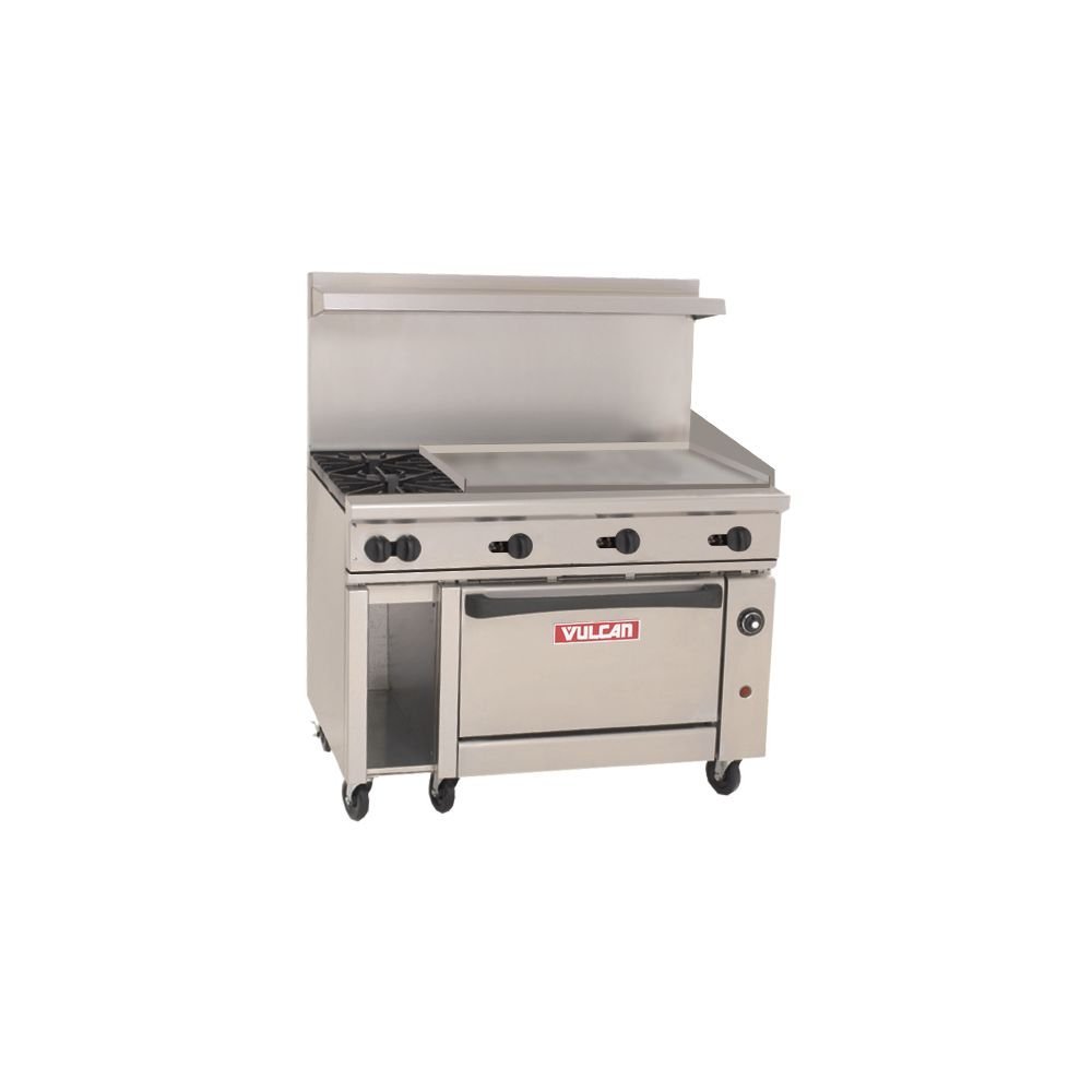 Vulcan 48S2B36G Endurance Restaurant Range gas 48" (2) burners (1) 36" griddle free image download